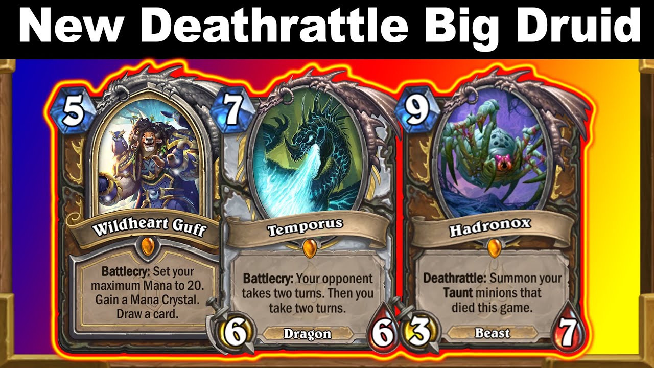 New Temporus Big Deathrattle Druid Highlander Kazakusan! Fractured in