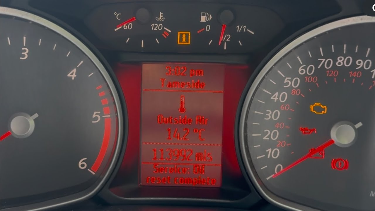 Ford Mondeo service oil message and spanner reset