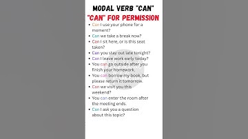 Using "CAN" for Permission | 10 Example Sentences to Improve Your English