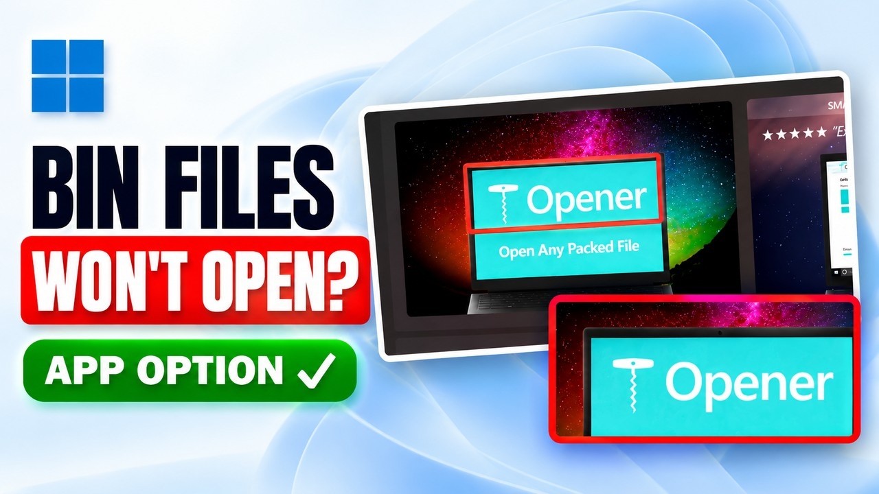 How to Open BIN Files on Windows 11 - YouTube