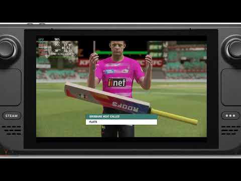Cricket 22 Steam Deck Gameplay - BBL - Sydney Sixers vs Brisbane Heat