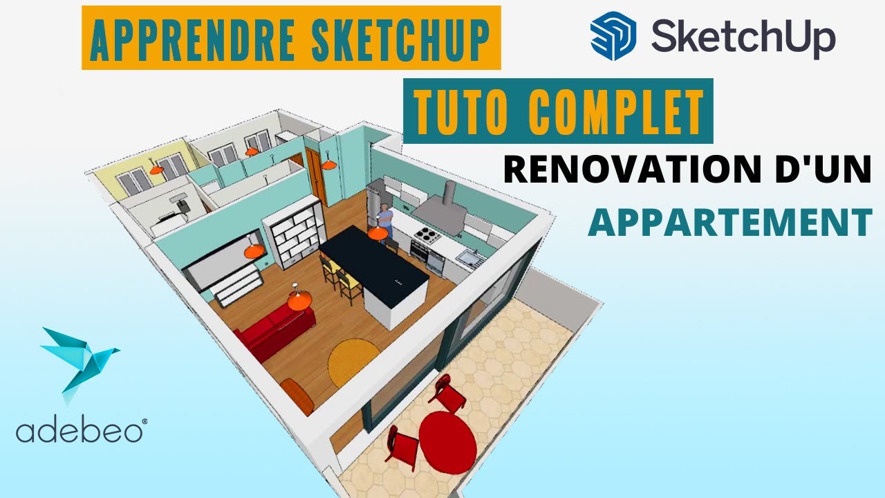 SKETCHUP Débutant - Tutoriel COMPLET - YouTube