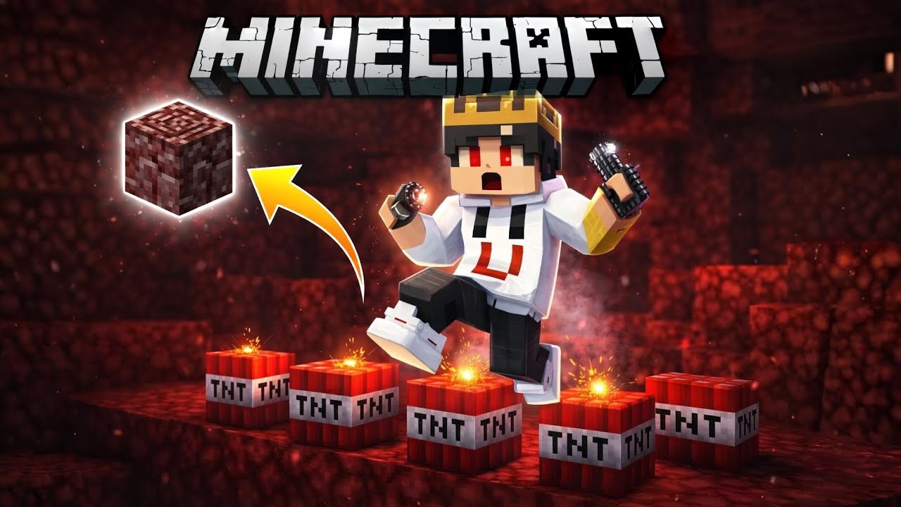 Day 7 of Minecraft Survival Series | Nether TNT & Ancient Debris Challenge