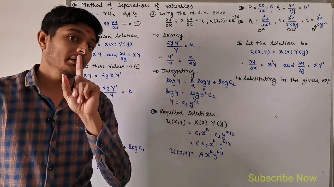 #19 Method of Separation of Variable | P.D.E. | CVPD | GTU