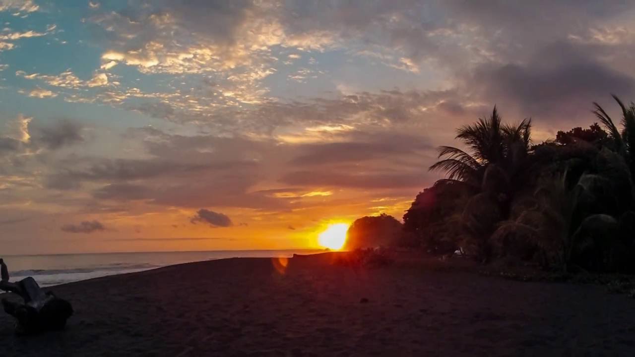 HD Sunset TimeLapse Playa Hermosa, Costa Rica (Hermosa Beach) YouTube