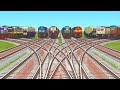 HIGH SPEED TRAIN CROSSING ON FORKED DIAMOND RAILROAD | Electric Train | Indian Railway | Train Video