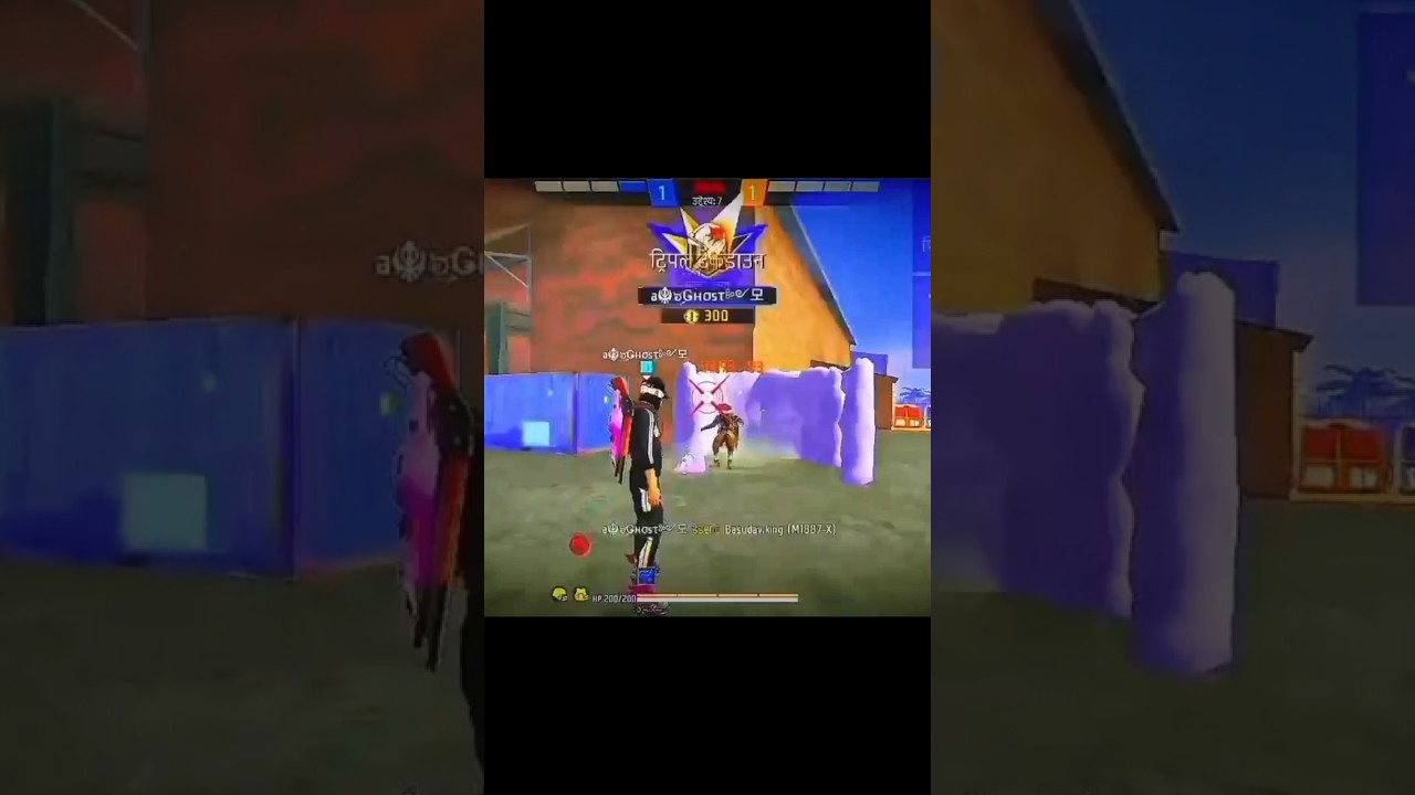 1vs 3 custom video short gun head shot hacker wale 