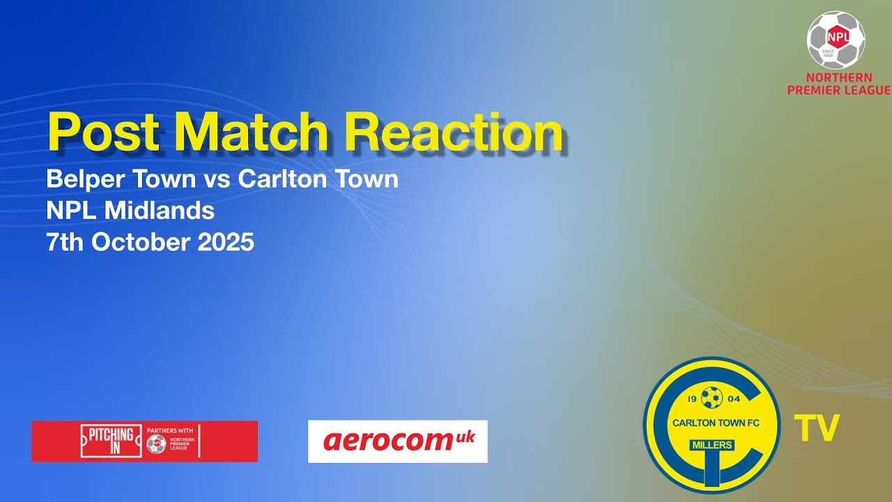 "Best Performance of the Season" Belper Town Post Match Reaction Niall Davie