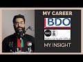 Working in practice  my experience at bdo  the national audit office nao