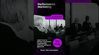 Secret of performance marketing| #performancemarketing #digitalmarketing #googleads #metaads #roas