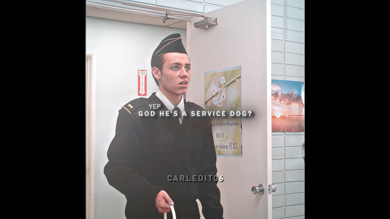 This is Carl's tribute to the military! 