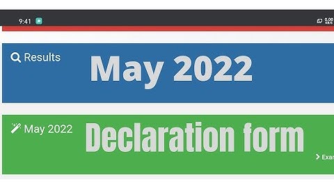 MAY 2022 CA FOUNDATION DECLARATION FORM