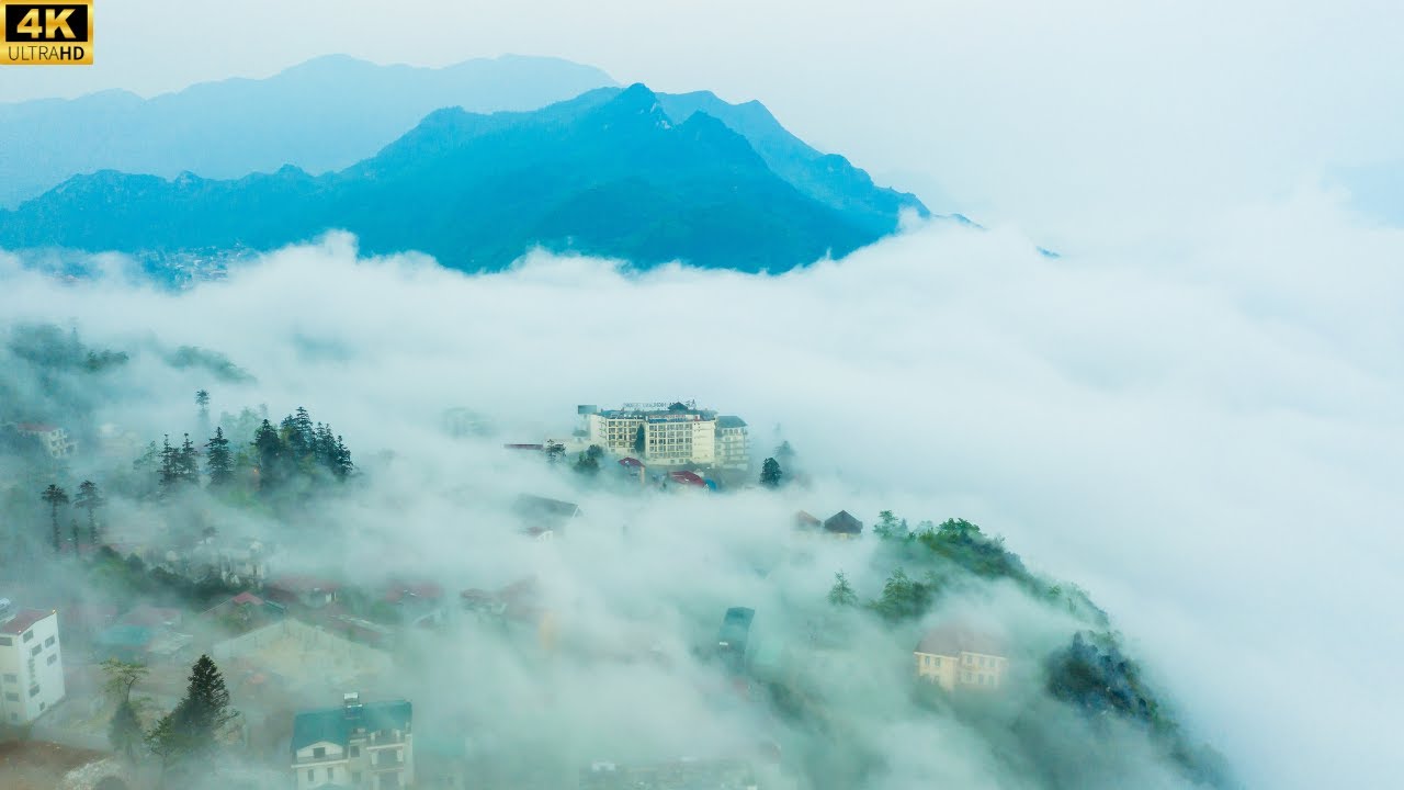 "Mystical China: 4K Dawn at Hallelujah Mountain – A Dreamlike Foggy Escape"