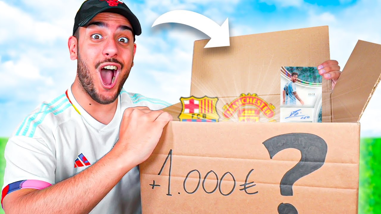 ABRO Caja Misteriosa de 1.000€ *INCREIBLE UNBOXING DE CARTAS DE FÚTBOL*