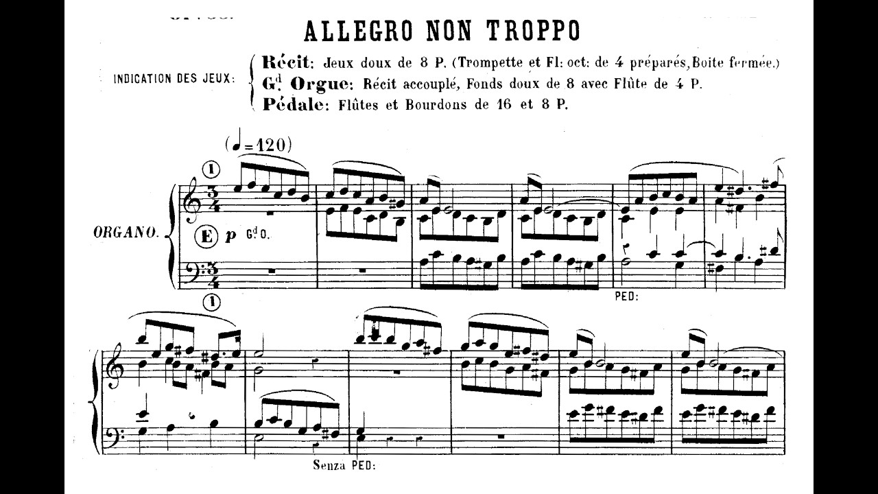 Guilmant: Allegro non troppo a-Moll op. 55 Nr. 1
