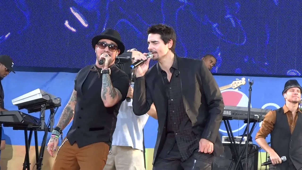 (Part 6/15) Backstreet Boys - I Want It That Way soundcheck - Good Morning America (8/31/12)