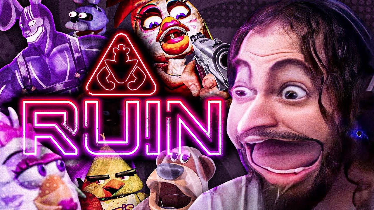 MEJORES SUSTOS Y MOMENTOS FNAF RUIN DLC SECURITY BREACH | ZellenDust