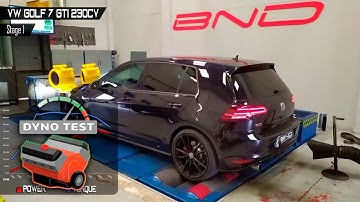 GOLF GTI mk7 230CV - STAGE1 dyno - ByBND