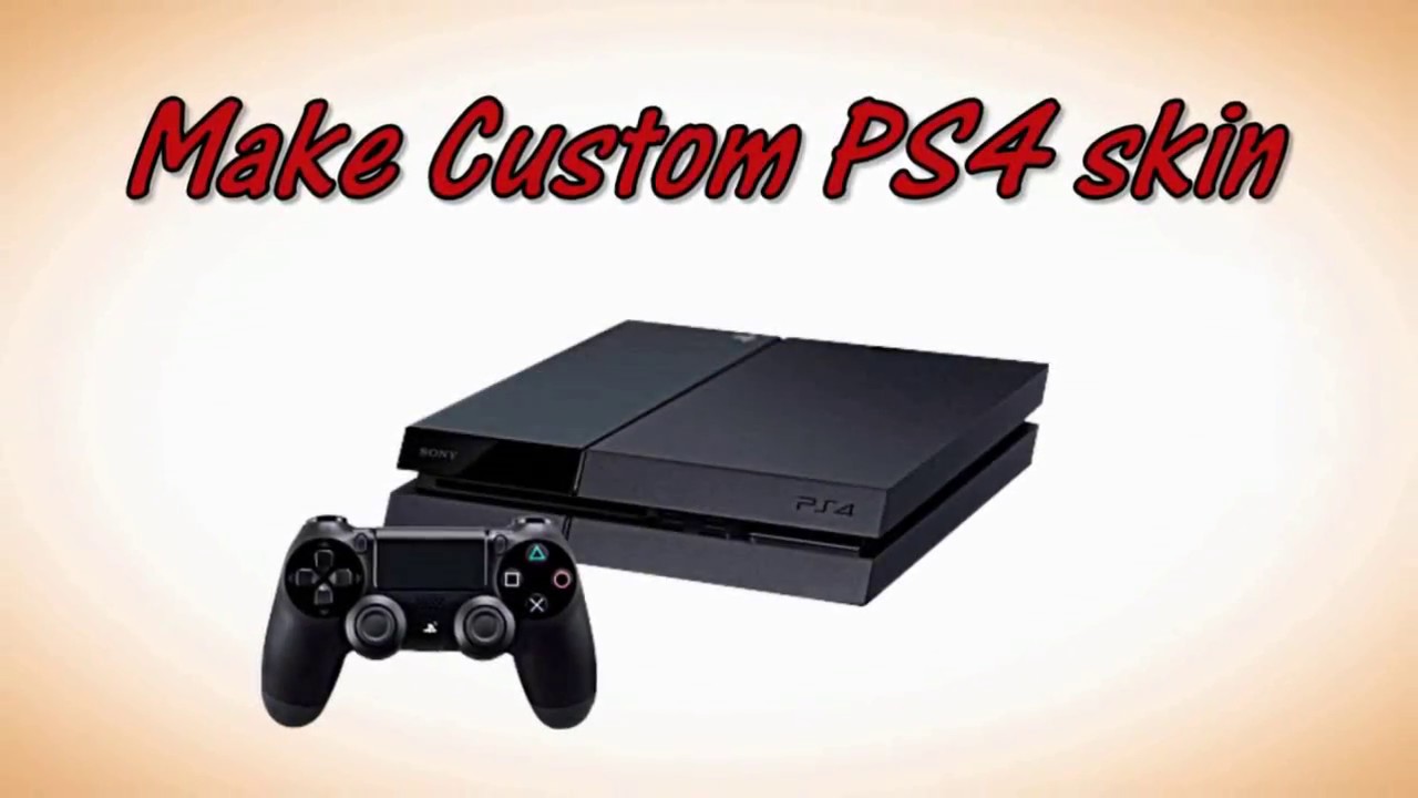 PS4 skin sticker personalization process and machine operation