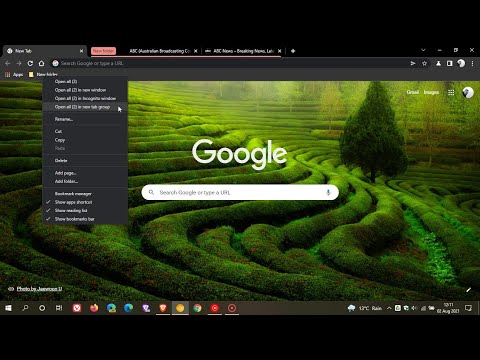 You can now open bookmark folders as tab groups in Chrome Canary