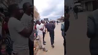 Residents in Daveyton burnt tyres in front of foreign owned spaza shops to close them down.  