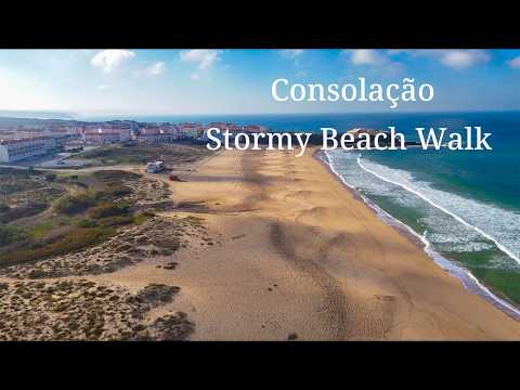 Video thumbnail: Consolação Stormy Beach Dog Walk | Silver Coast Part 1