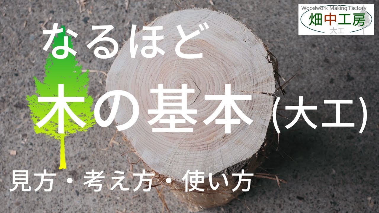 【必見】大工の教えにくい木の基本・見方・考え方・使い方を解説。How to see and use trees.