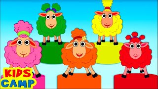nursery rhymes sing along kids songs 5 cute sheep johny johny yes papa kidscamp