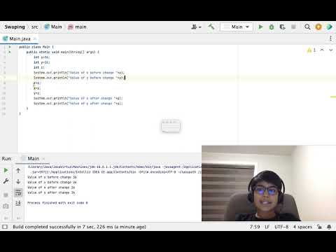 Learn Java coding: How to swap two variables #javacoding #coding #javacoding