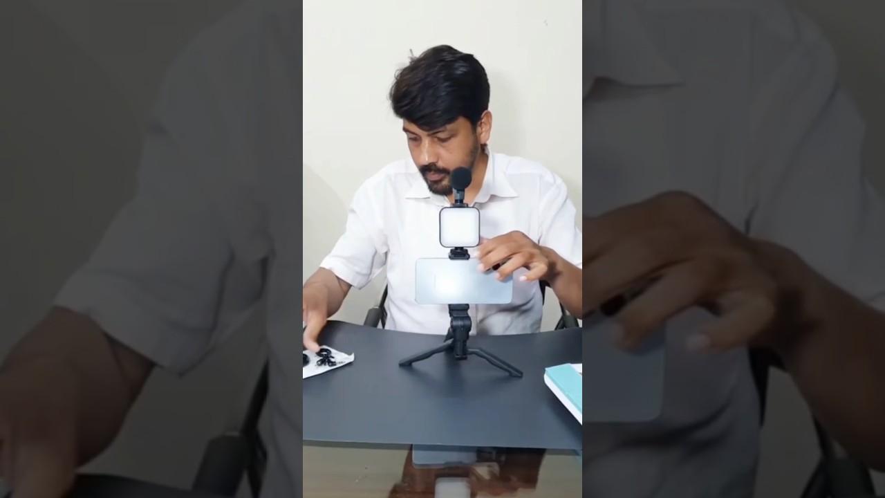 Professional Video Recording Setup | Mobile Tripod, Mic & Light Demo