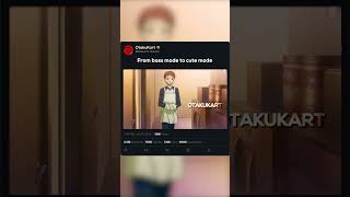 From Boss Mode To Cute Mode  anime animeshorts animememes animeedits shorts