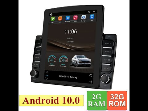 Universal 9.7" 1DIN Android 9.1 Car Stereo Radio W/GPS (8/10)