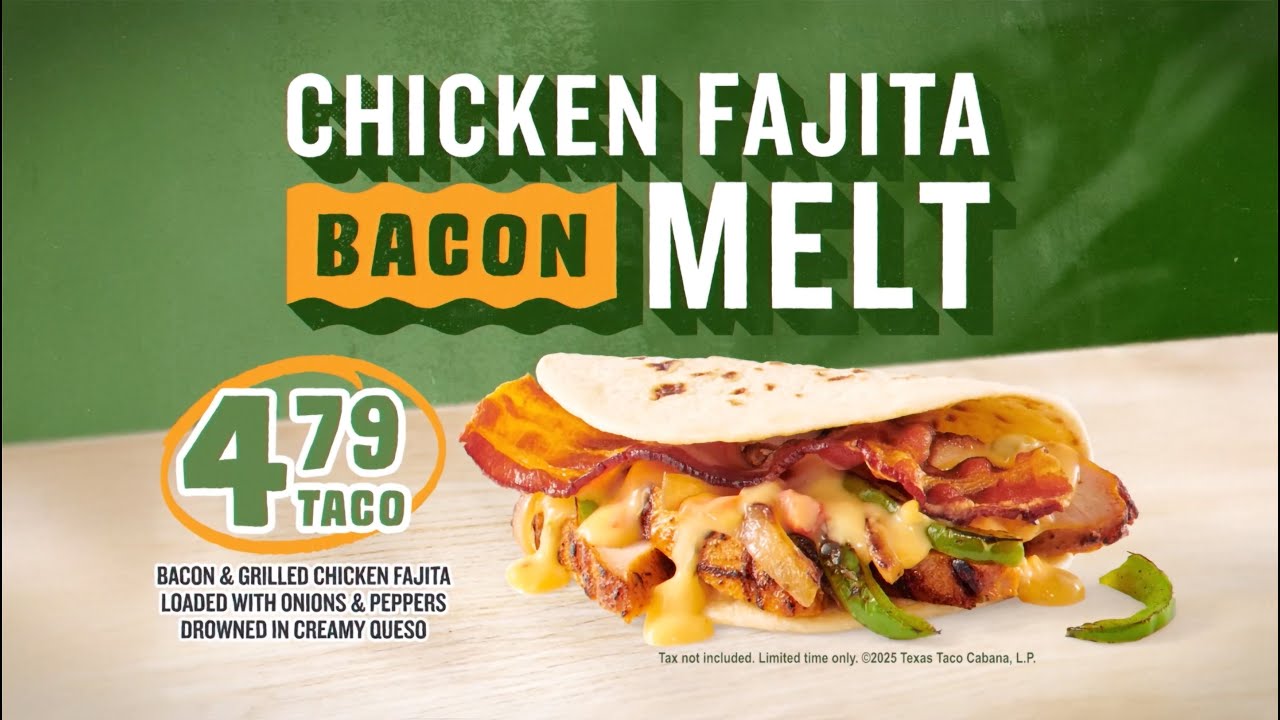 NEW Chicken Fajita Bacon Melt