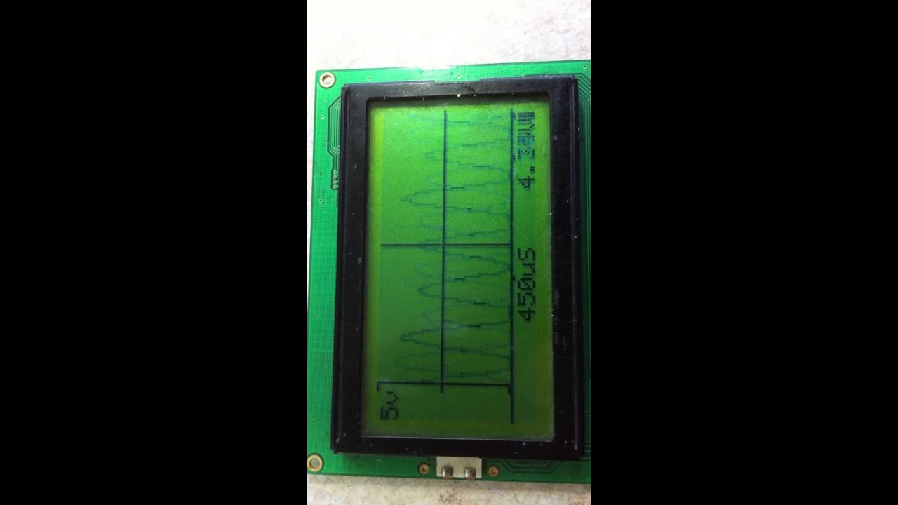KS0108 oscilloscope 128x64 LCD  oscilloscope