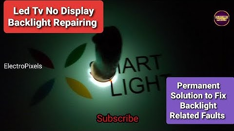 How to Fix LED TV Black Screen No Backlight Problem:TV disassembly|Smart Light LED TV Repairing|LED
