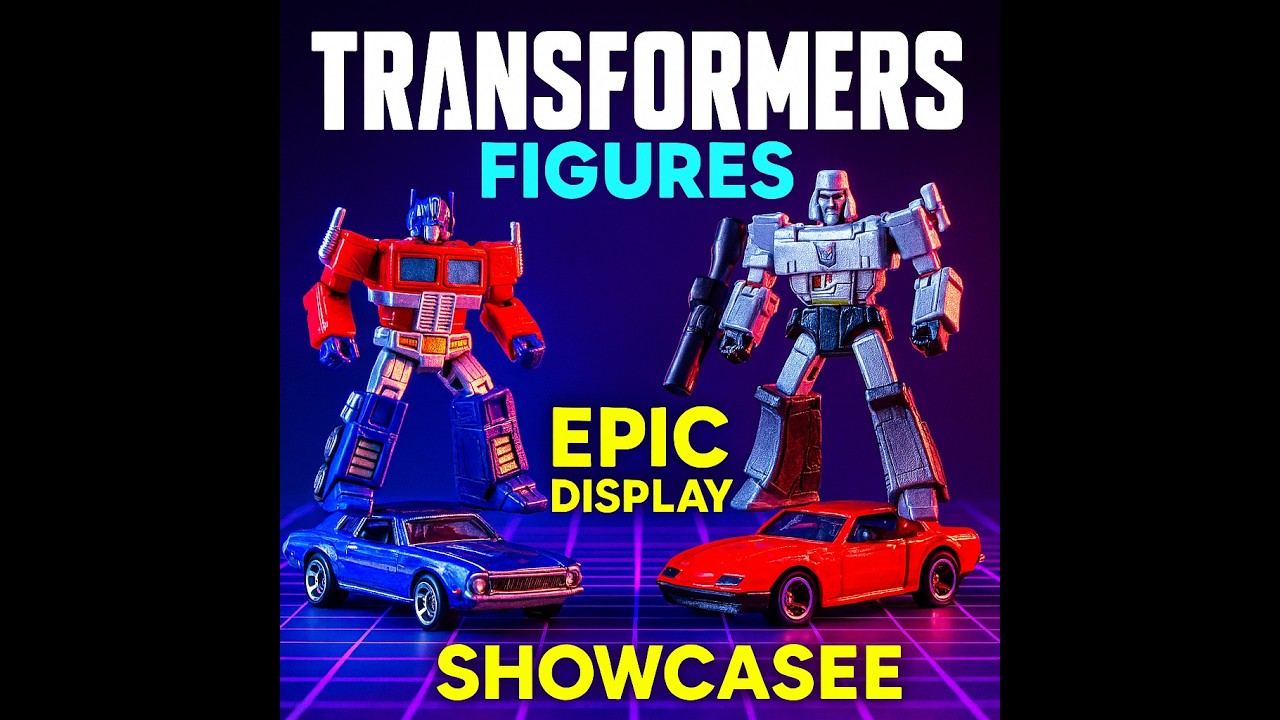 Transformers Figures Standing On Hot Wheels – Epic Display Showcase