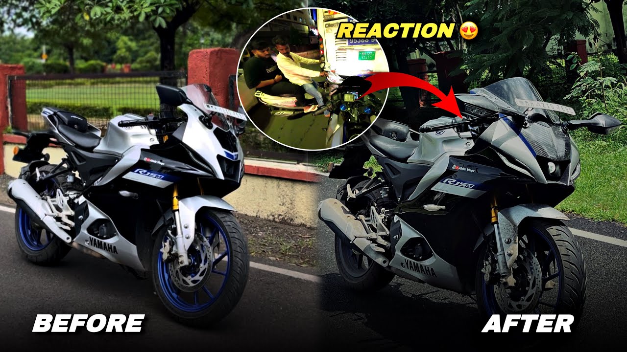 How I Modified My R15 V4 M With Carbon Fiber | Superbike Vibes ! 😍 | VLOG 55