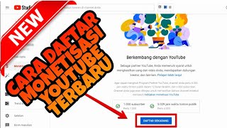 Cara Daftar Monetization Youtube Pada Tampilan Terbaru 2021