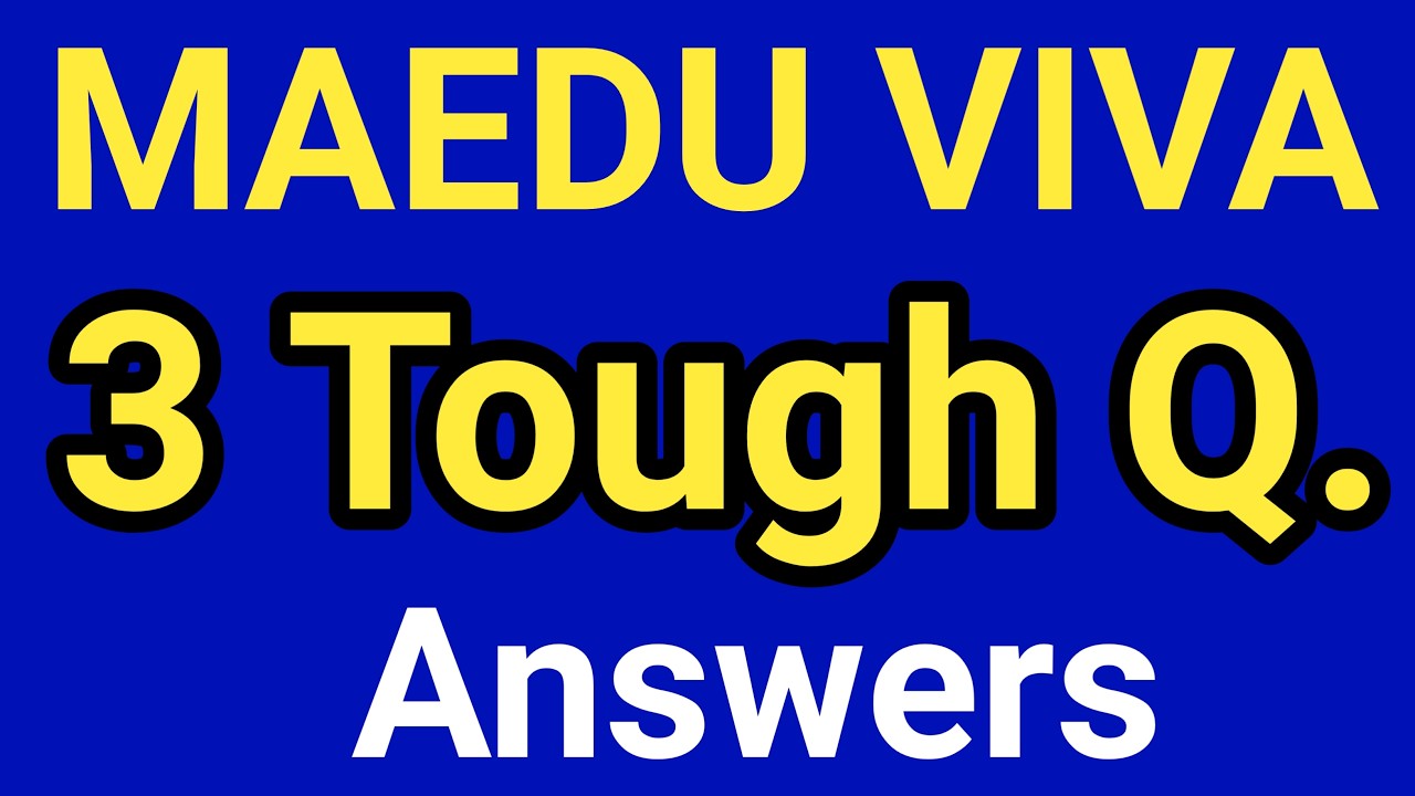 IGNOU MAEDU Viva Voce Questions | maedu dissertation | IGNOU MAEDU viva voce Q and A | m.a education