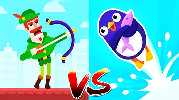 Bouncemasters! Vs Bowmasters - Gameplay Walkthrough - New Legendary Characterss Epic Win