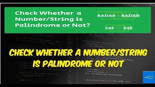 String is palindrome or not in java