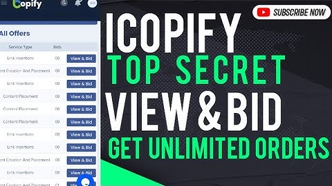 icopify Top Secret View & Bid for unlimited orders