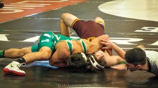 150 – Fernando Lopez {G} Of Lane Tech Il Defeated Finn Miller {R} Of Loyola Academy By Fall At 114