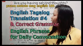 Matuto ng English Speaking: English Tagalog Translation #4 and Correct Grammar in English screenshot 5