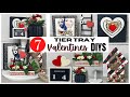 7 VALENTINES TIERED TRAY DIYS | EASY AND AFFORDABLE HOME DECOR | DOLLAR TREE DIYS