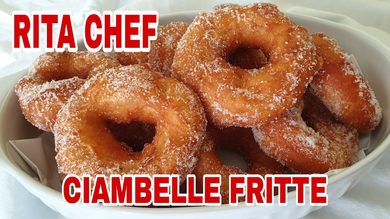 CIAMBELLE FRITTE AD ALTA IDRATAZIONE⭐RITA CHEF | Senza uova, senza latte e senza burro.