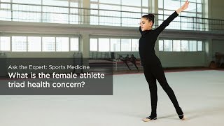 What is the female athlete triad health concern?