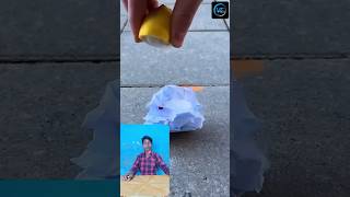 Lemon + Salt Burning Paper Hack ✅ | science experiments #shorts​​ #diy​​ #experiment​​ #trending​​