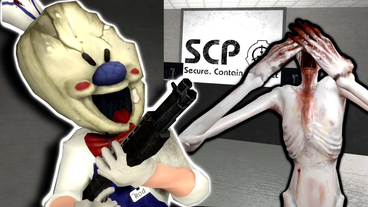 Rod vs SCP-096 in ice scream multiplayer! 