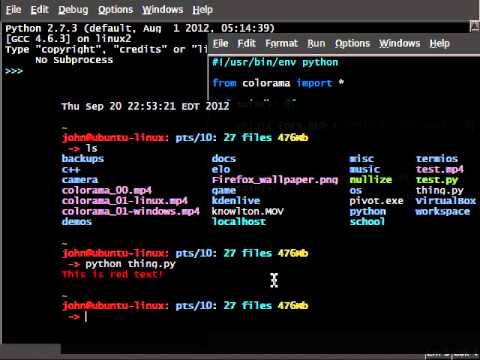Python colorama 01 Init